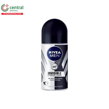 Lăn ngăn mùi Nivea Men Invisible For Black & White 48h