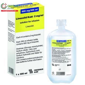 Linezolid Kabi 2mg/ml (Chai 300ml)