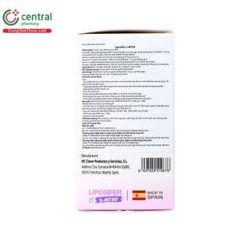 Thuốc Liposifer 5-MTHF hỗ trợ bổ sung sắt và acid folic cho bà bầu