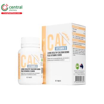 Living Healthy Calcium 600mg Plus Vitamin D 500IU