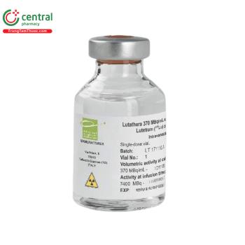 Thuốc Lutathera 370 MBq/mL trị khối u thần kinh nội tiết dạ dày ruột tụy