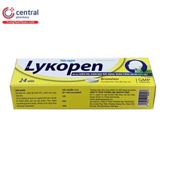 [CHÍNH HÃNG] Viêm ngậm Lykopen giảm ho, giảm đau rát họng