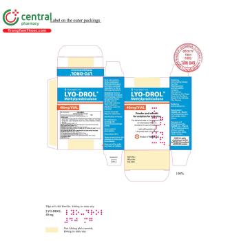 Thuốc Lyo-Drol 40mg điều trị viêm, dị ứng, tự miễn, cấp cứu