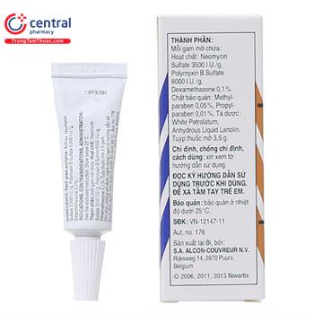 Thuốc mỡ tra mắt Maxitrol 3.5g điều trị nhiễm khuẩn mắt hiệu quả