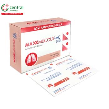 Maxxmucous-AC 200 (Bột uống)