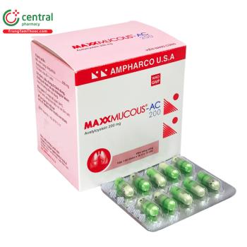 Maxxmucous-AC 200 (Viên nang cứng)
