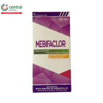 Thuốc Mebifaclor 125mg/5ml kháng sinh thế hệ 2 điều trị nhiễm khuẩn
