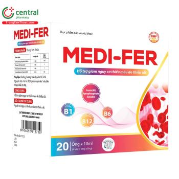 Thuốc Medi-Fer giúp hỗ trợ giảm nguy cơ thiếu máu do thiếu sắt