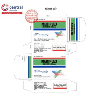[CHÍNH HÃNG] Thuốc Mediplex 800mg - điều trị mụn rộp sinh dục