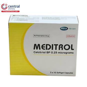 Thuốc điều trị loãng xương Meditrol 0,25mcg: chỉ định, liều dùng