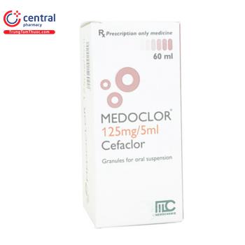 [CHÍNH HÃNG] Thuốc Medoclor 125mg/5ml (Chai 60ml) trị nhiễm khuẩn