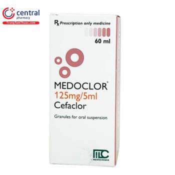 [CHÍNH HÃNG] Thuốc Medoclor 125mg/5ml (Chai 60ml) trị nhiễm khuẩn
