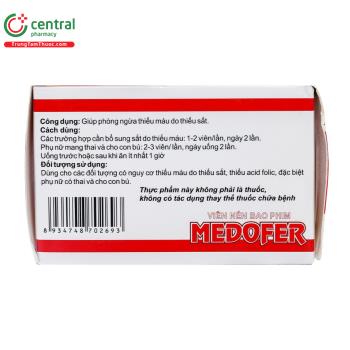 Thuốc Medofer - Giúp hỗ trợ phòng ngừa thiếu máu do thiếu sắt