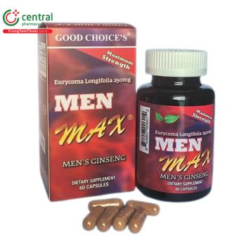 Thuốc Men Max hỗ trợ bổ thận, tráng dương, tăng testosterone nam giới