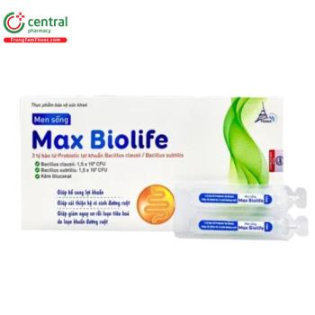 Men sống Max Biolife giảm triệu chứng rối loạn tiêu hoá do loạn khuẩn