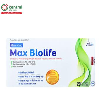Men sống Max Biolife giảm triệu chứng rối loạn tiêu hoá do loạn khuẩn