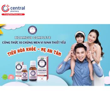 [CHÍNH HÃNG] Thuốc BioAmicus Complete - Tiêu hóa khỏe, trẻ ngoan hơn
