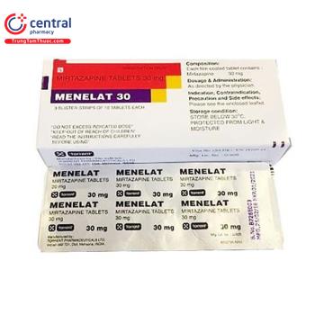 [CHÍNH HÃNG] Thuốc Menelat 30 - Thuốc điều trị trầm cảm nặng
