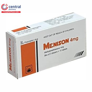 Thuốc Menison 4mg: tác dụng, chỉ định, liều dùng thuốc