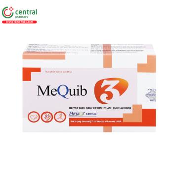 Thuốc MeQuib 3 giảm nguy cơ hình thành huyết khối, ngừa xơ vữa động mạch