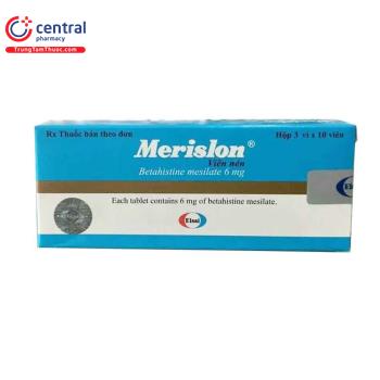 [CHÍNH HÃNG] Thuốc Merislon 6mg giảm nhanh chóng mặt, ù tai
