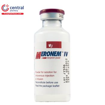 [CHÍNH HÃNG] Thuốc Meronem (Meropenem 1000mg): Giá cả & Tác dụng
