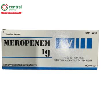 Meropenem 1g Dược phẩm VCP