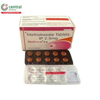 Thuốc Methocel 2.5 (Methotrexate Tablets IP 2,5mg Hàng Ấn Độ) - kháng ...