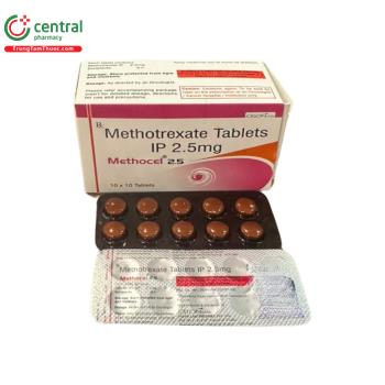 Methocel 2.5 (Methotrexate Tablets IP 2,5mg Hàng Ấn Độ)