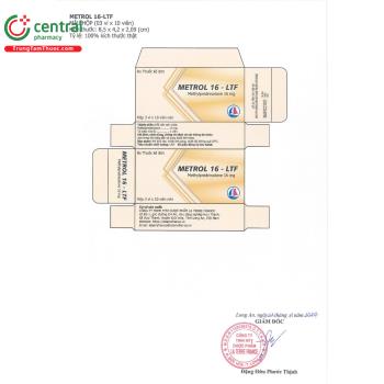 Thuốc Metrol 16-LTF - Giảm viêm mạnh, kiểm soát dị ứng