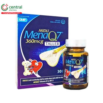 Midu MenaQ7 360mcg Taller (Hộp 30 viên)