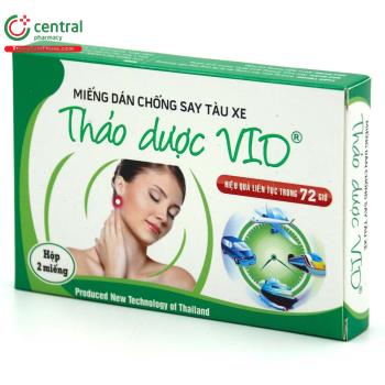 Miếng dán chống say tàu xe Thảo dược VIO