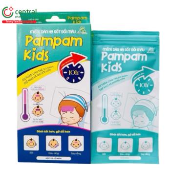 Miếng dán hạ sốt đổi màu Pampam Kids