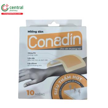 Miếng dán vết thương hở Conadin (Hộp 10 miếng)