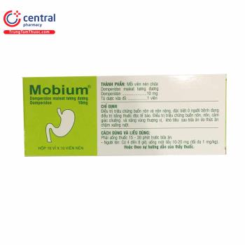 Thuốc Mobium giúp giảm các triệu chứng đầy bụng khó tiêu