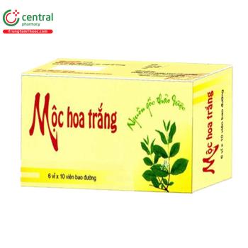 Mộc Hoa Trắng HDPharma (Hộp 6 vỉ x 10 viên)