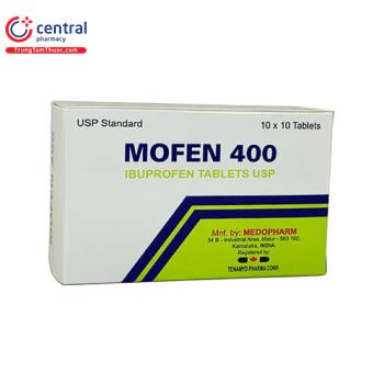 Thuốc Mofen 400 (Ibuprofen 400mg): Tác dụng - Chỉ định, Liều dùng