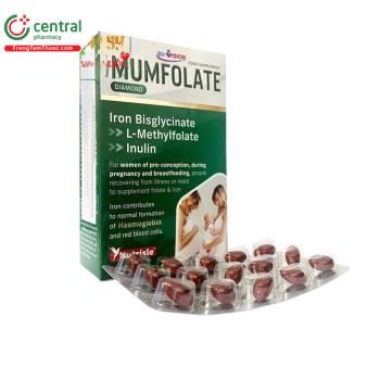 Thuốc MumFolate Diamond giúp bổ sung sắt, hỗ trợ tạo máu