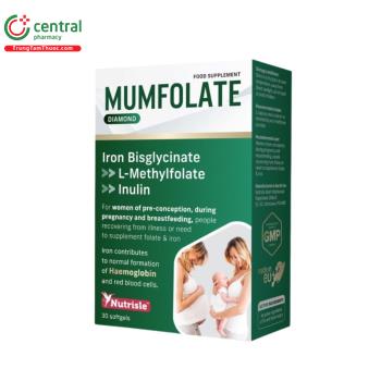 Thuốc MumFolate Diamond giúp bổ sung sắt, hỗ trợ tạo máu