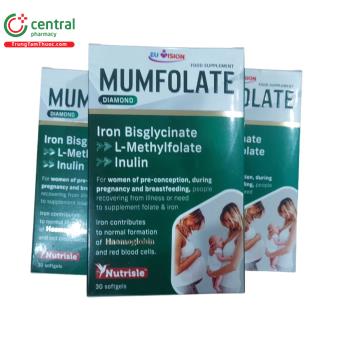 Thuốc MumFolate Diamond giúp bổ sung sắt, hỗ trợ tạo máu