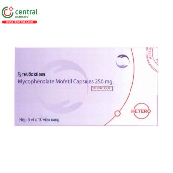 Thuốc Mycophenolate Mofetil Capsules 250mg dự phòng thải ghép ở bệnh ...