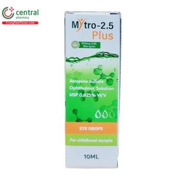 Thuốc Mytro-2.5 Plus 10ml giúp làm chậm tiến triển cận thị ở trẻ em