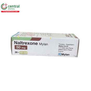Thuốc Naltrexone 50mg Mylan điều trị chống tái nghiện các chất Opiats