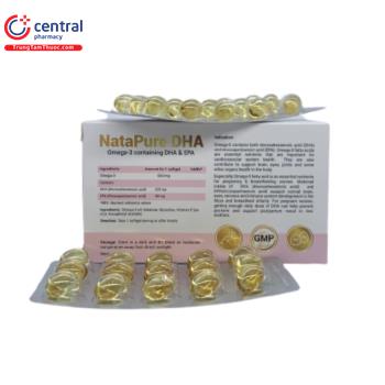 [CHÍNH HÃNG] Natapure DHA: Viên uống bổ sung DHA, EPA cho mẹ bầu