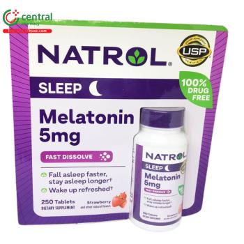 Natrol Melatonin 5mg (Lọ 250 viên)