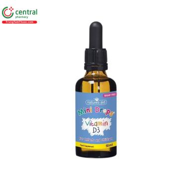 Natures Aid Mini Drops Vitamin D3 hỗ trợ phát triển xương chắc khỏe