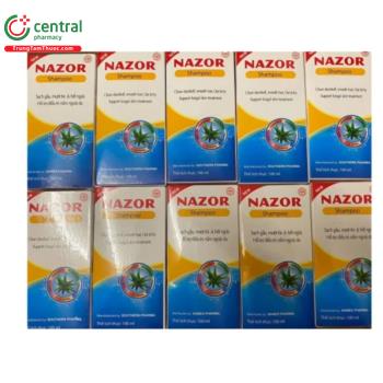 Thuốc Nazor Shampoo New - Dung dịch gội đầu trị gàu, hết ngứa
