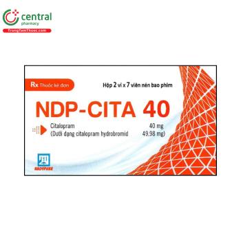Thuốc NDP-Cita 40 chống trầm cảm, điều trị rối loạn lo âu và hoảng sợ