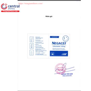 Thuốc Negacef 125mg - Thuốc điều trị nhiễm khuẩn của Pymepharco