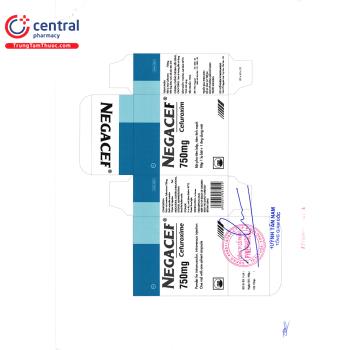 [CHÍNH HÃNG] Thuốc Negacef 750mg điều trị nhiễm khuẩn